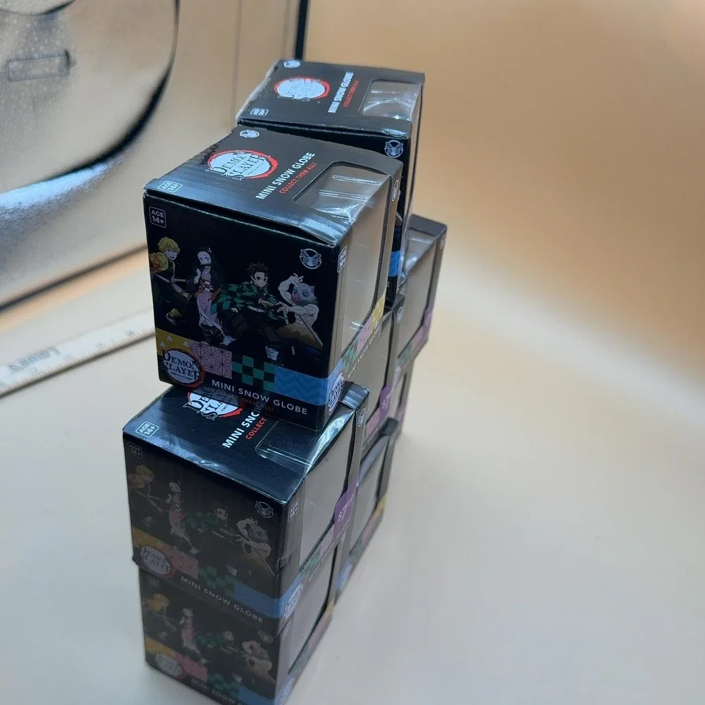 Demon Slayer Kimetsu No Yaiba Mini Snow Globe Blind Box Lot of 8 Culturefly